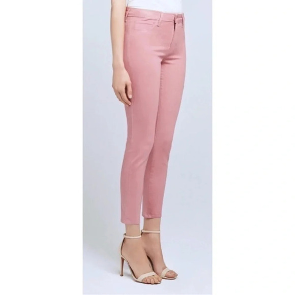 L’Agence • Margot High Rise Dusty Coated Rose Ankle Skinny - Picture 3 of 8